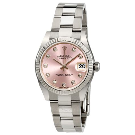 rolex lady datejust pink dial.